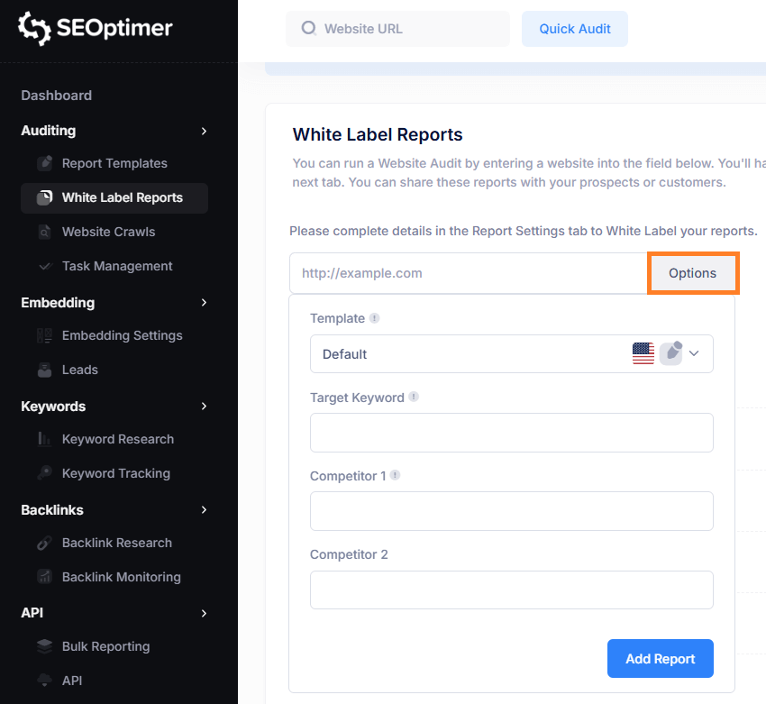 Adding your target keyword